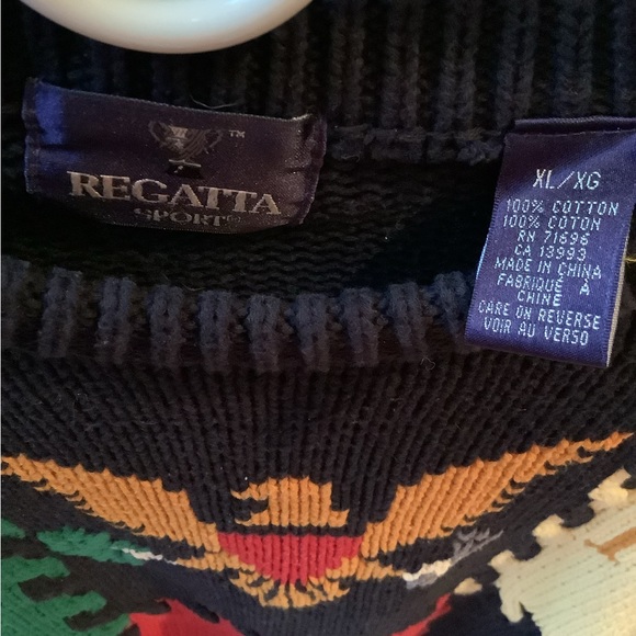 REGATTA SPORT. MENS XL COTTON KNIT, INTERNATIONAL FLAG SWEATER - Picture 4 of 7